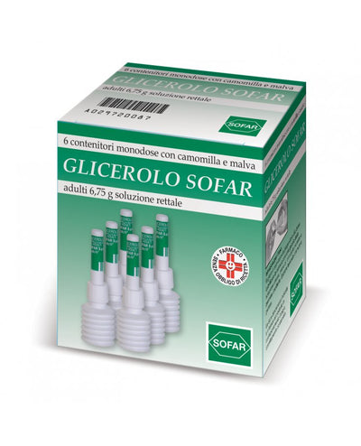 Glicerolo Sofar Adulti - 6 contenitori da 6,75 g - Parafarmacia corradini