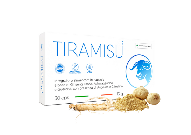Dr. Corradini Tiramisù Integratore Uomo per Vigore con Maca Peruviana - Made in Italy, 30 Giorni di Fornitura
