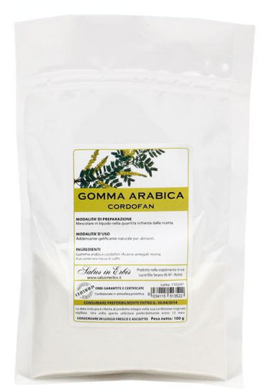 SALUS IN ERBIS - Gomma arabica cordofan - polvere 100 g - Parafarmacia corradini