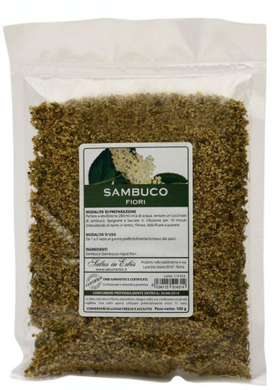 SALUS IN ERBIS - Sambuco - fiori 100 g - Parafarmacia corradini